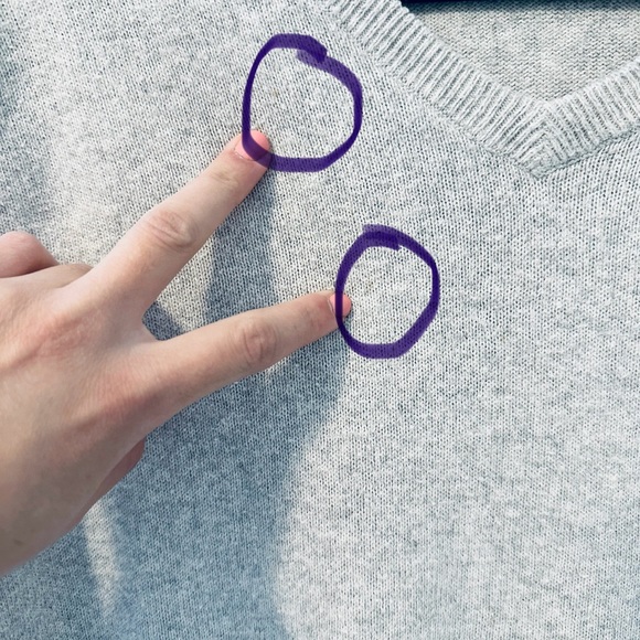 J. Crew Cotton Cashmere V-Neck Sweater / Gray / S - Picture 9 of 10